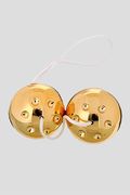 Palline con Sfera Interna Duo Balls 3,5cm Oro