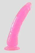 Dildo Basix Rubber Works Slim 21cm Rosa