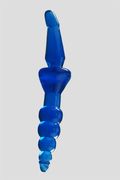 Doppio Plug Anale Blu 30cm