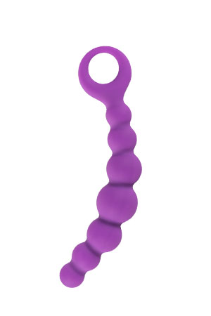 Catena Anale Bubble Chain 15cm Viola