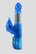 Vibratore Rabbit Eclipse Ultra 7 dolphitronic 17cm Azzurro