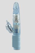 Vibratore Rabbit Dolphin Azzurro 26cm